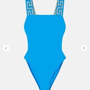 Versace GRECA BORDER ONE-PIECE SWIMSUIT